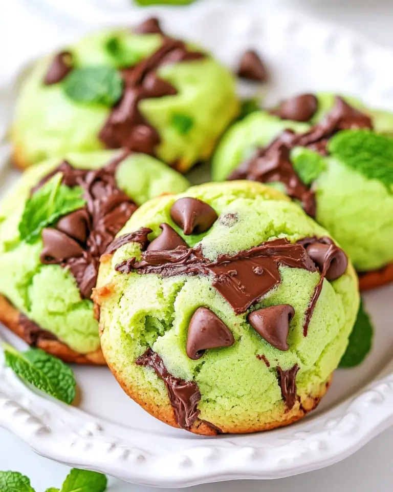 Homemade Pudding Mint Chocolate Chip Cookies photo