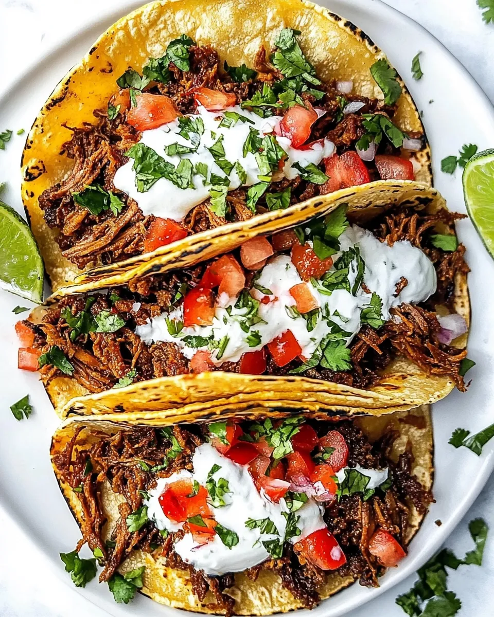 Easy Pulled Beef Tacos recipe photo