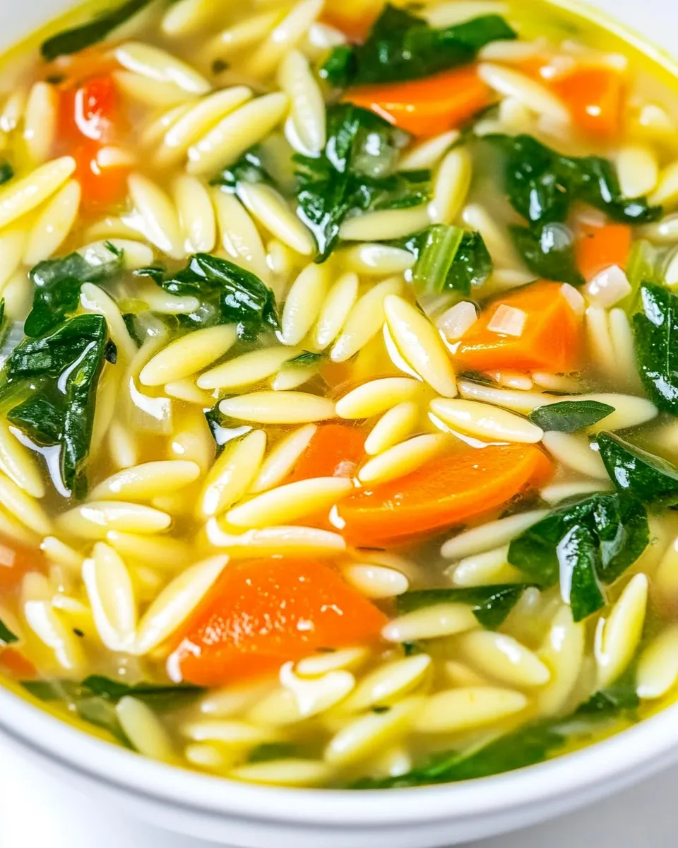 Easy Quick Orzo Soup recipe photo