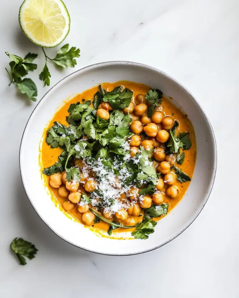 Homemade Quick and Easy Chickpea Coconut Curry recipe photo