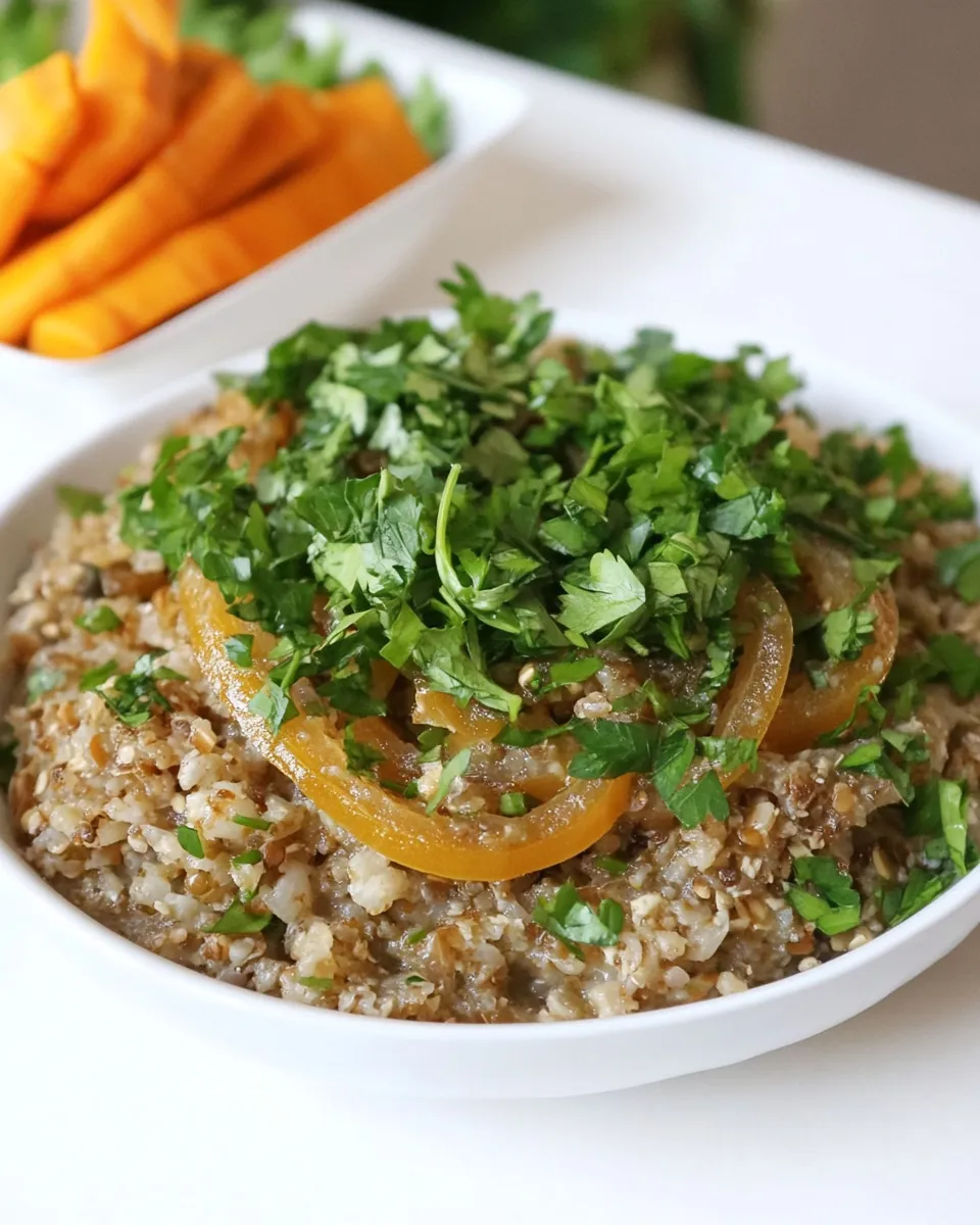 Easy Quinoa Mujadara recipe photo