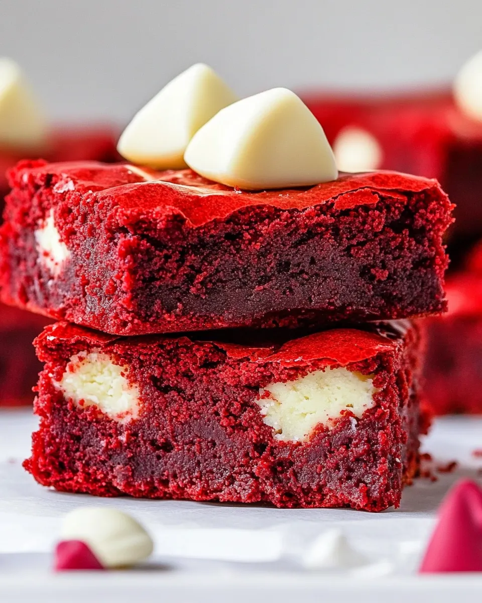 Homemade Red Velvet Brownies recipe photo