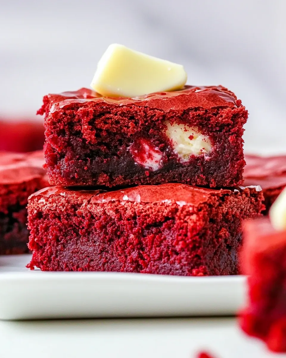 Delicious Red Velvet Brownies dish photo