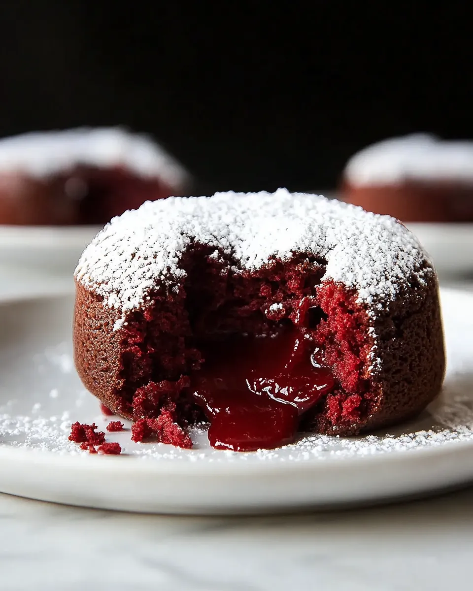 Homemade Red Velvet Lava Cakes for Two photo