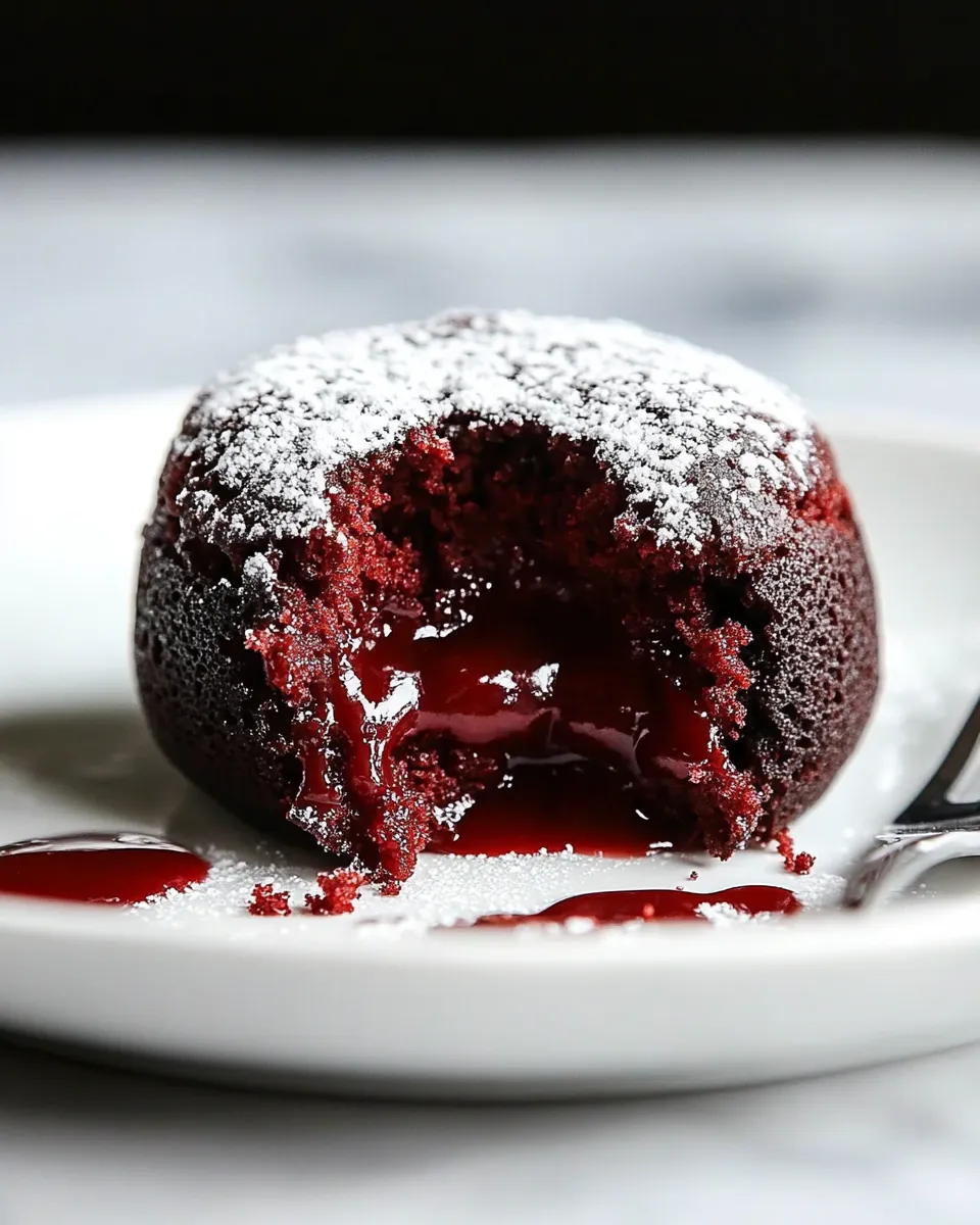 Easy Red Velvet Lava Cakes for Two recipe photo