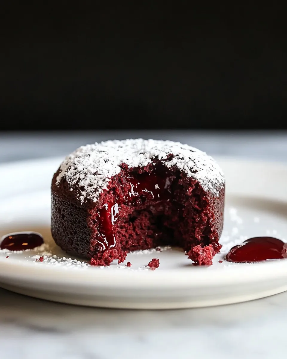 Delicious Red Velvet Lava Cakes for Two dish photo