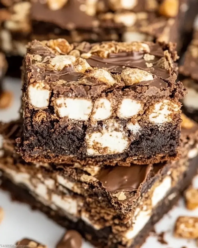 Homemade Reeses Marshmallow Brownies photo