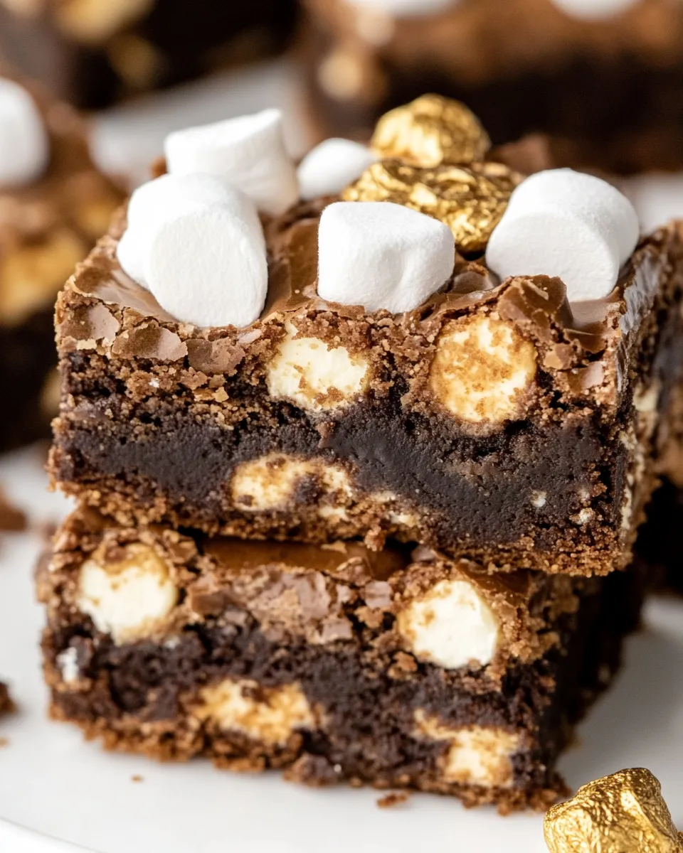 Classic Reeses Marshmallow Brownies recipe image