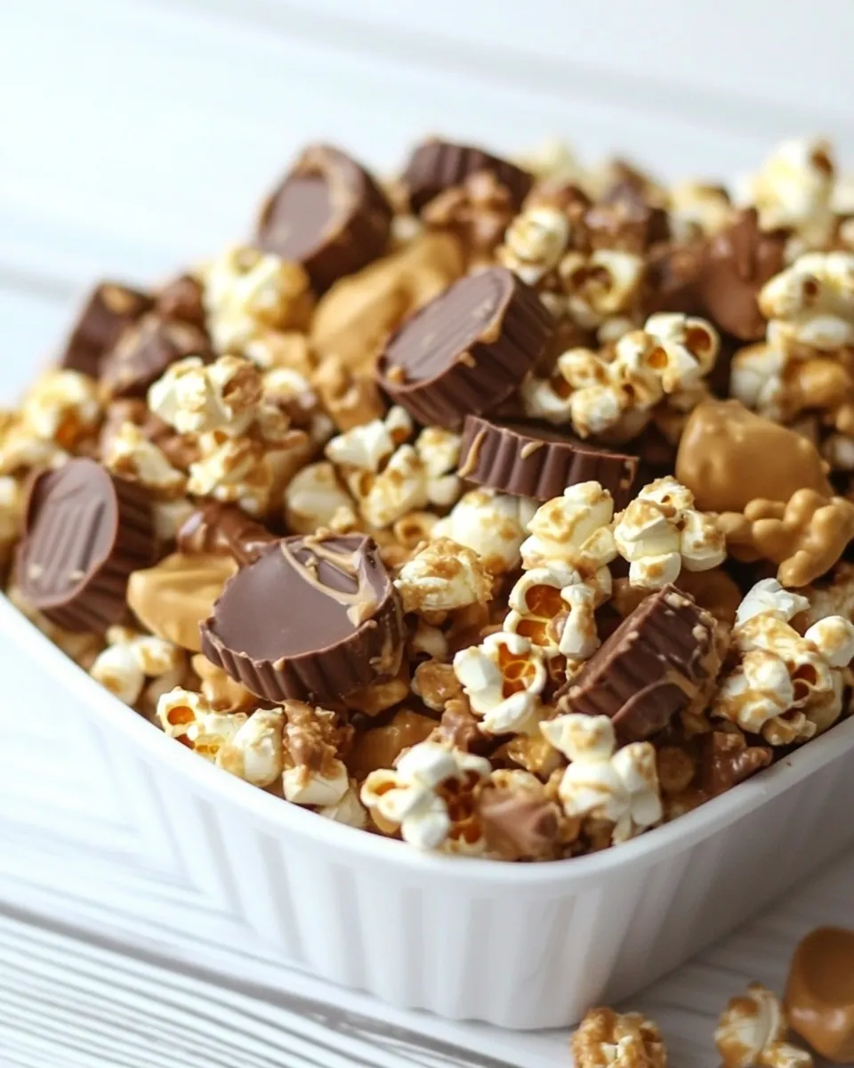 Classic Reeses Peanut Butter Cup Popcorn image
