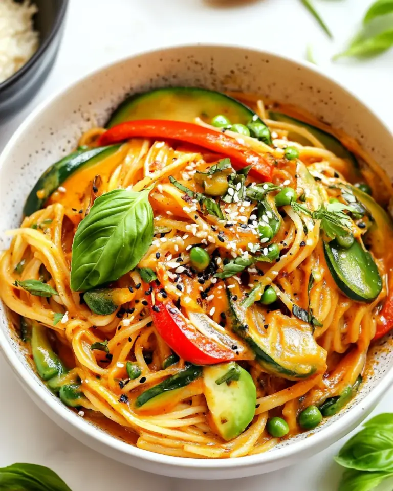 Homemade Rice Noodles in Coconut Curry Sauce dish photo