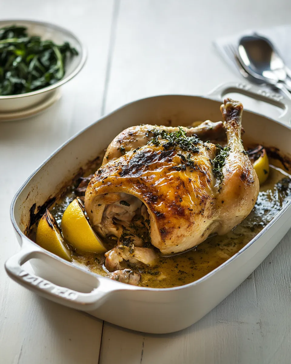 Delicious Roast chicken with lemon & oregano plate image