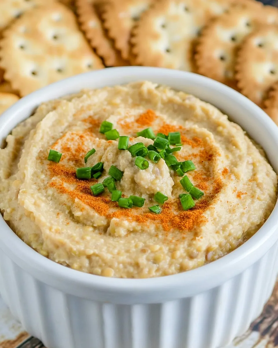 Classic Roasted Garlic Lentil Dip dish photo