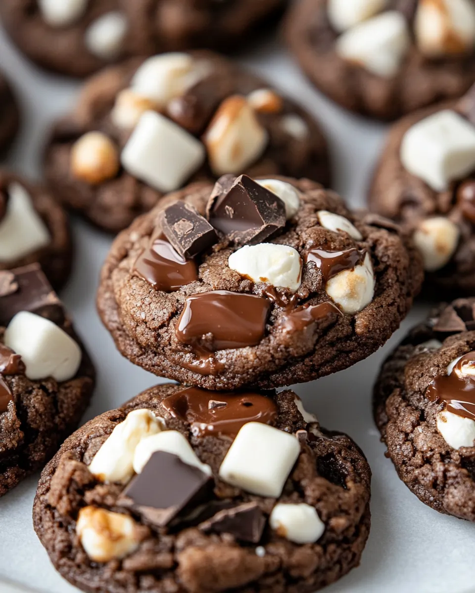 Homemade Rocky Road Chocolate Cookies recipe photo