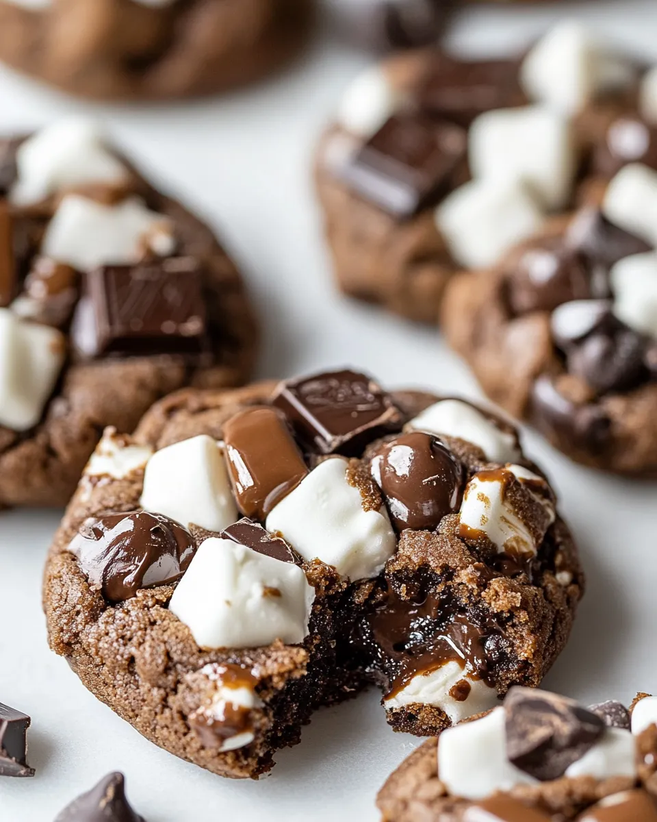 Classic Rocky Road Chocolate Cookies dish photo