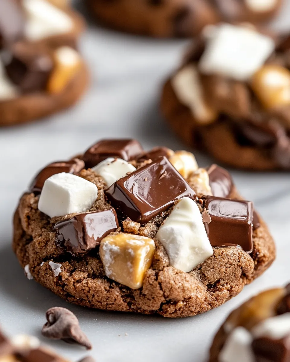 Delicious Rocky Road Chocolate Cookies picture