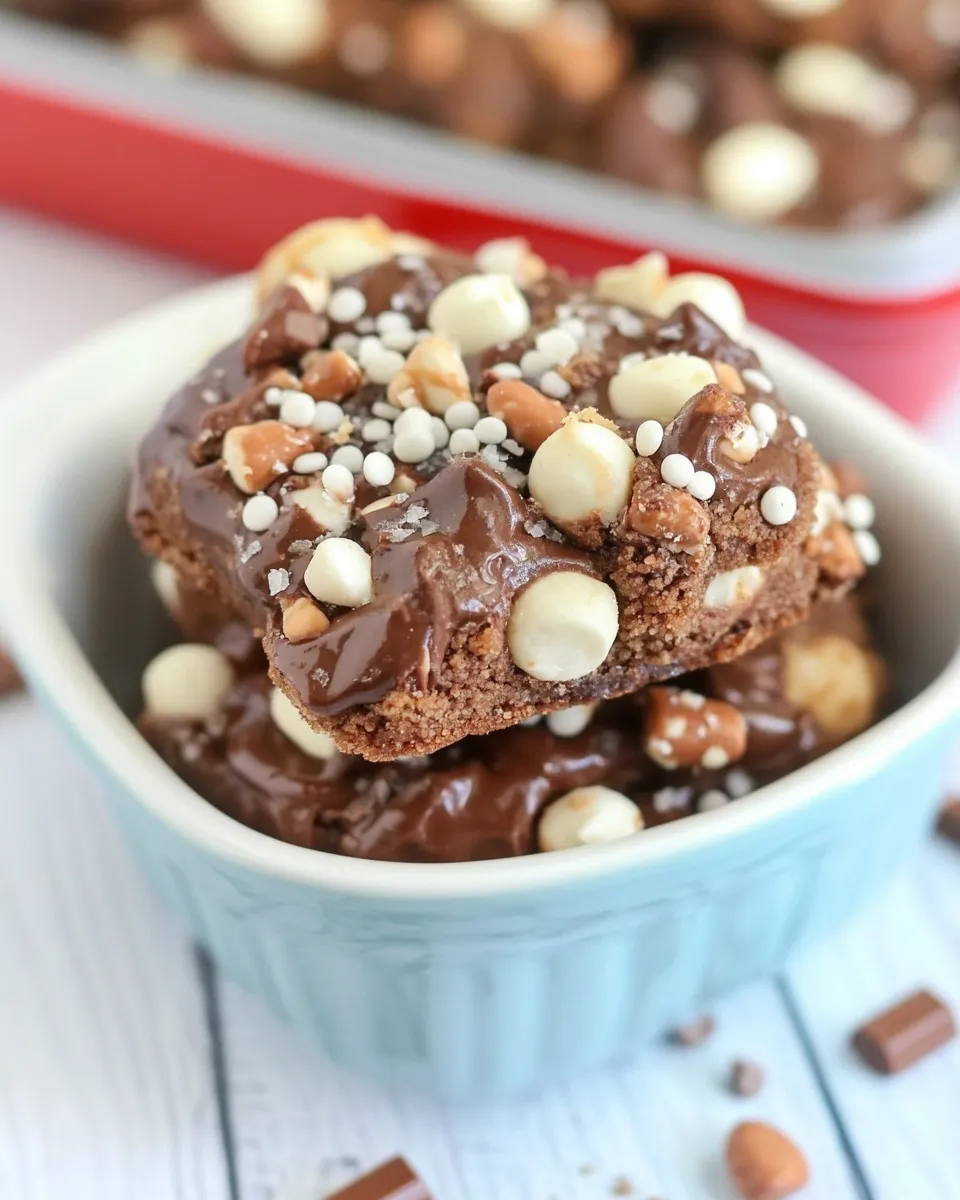 Classic Rocky Road Nutella Pudding Cookies dish photo