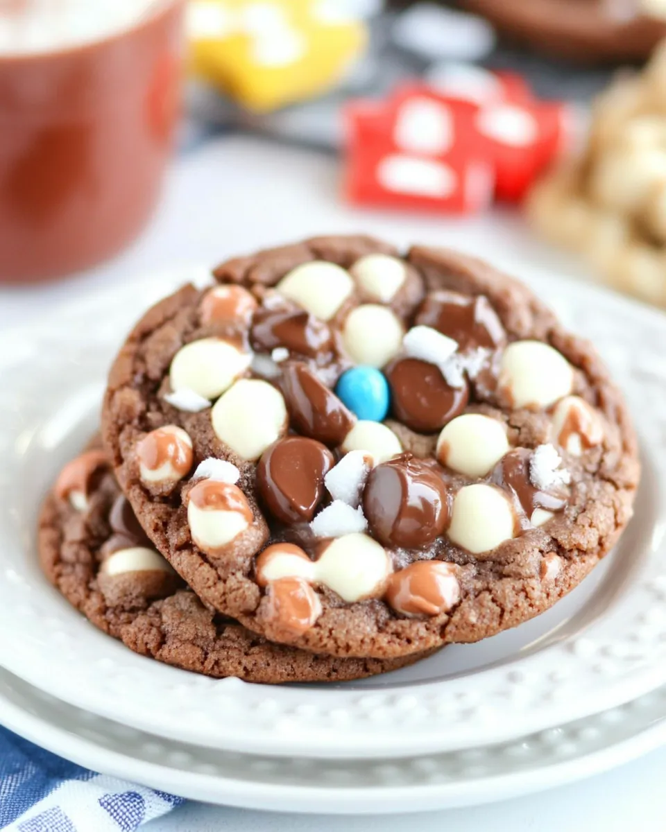 Easy Rocky Road Nutella Pudding Cookies recipe image