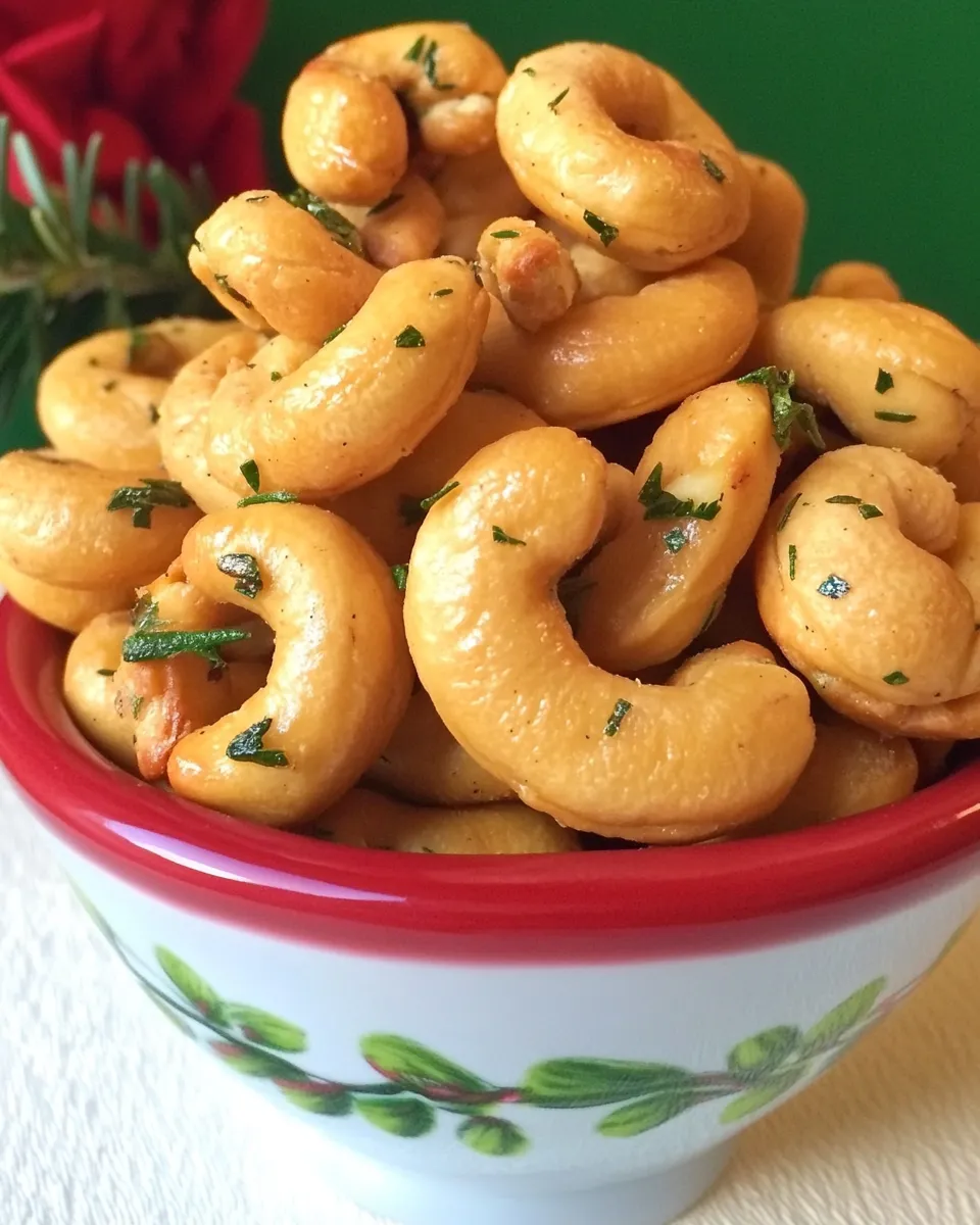 Classic Rosemary Roasted Cashews dish photo