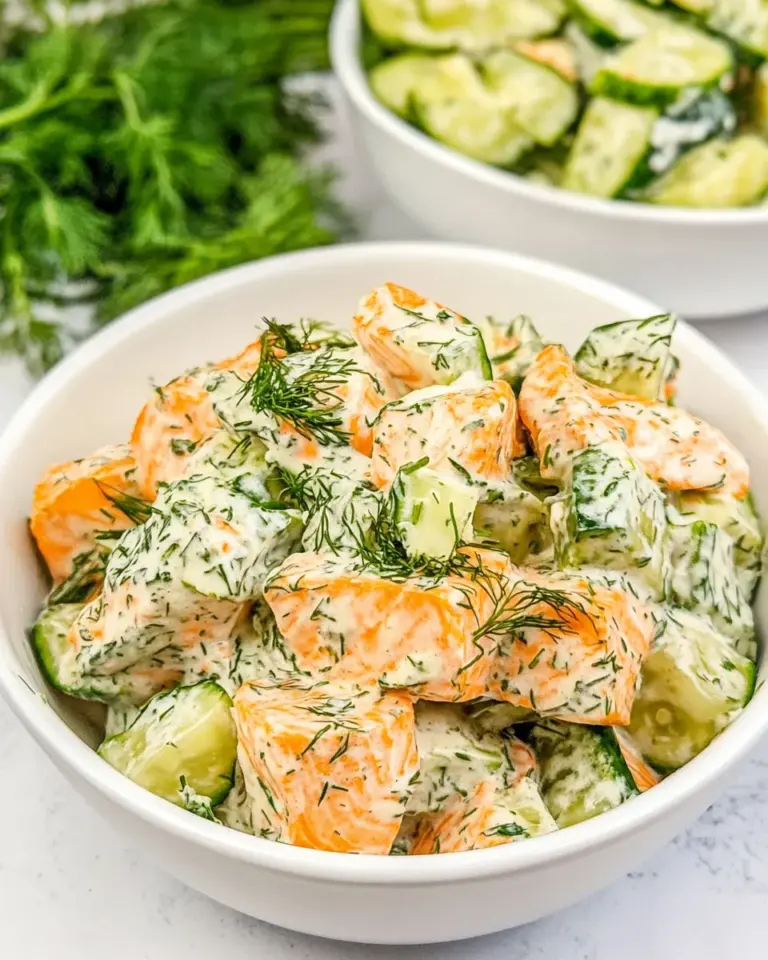 Homemade Salmon Salad with Dill photo