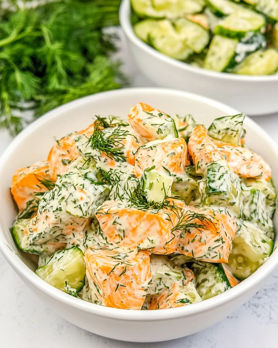 Homemade Salmon Salad with Dill photo