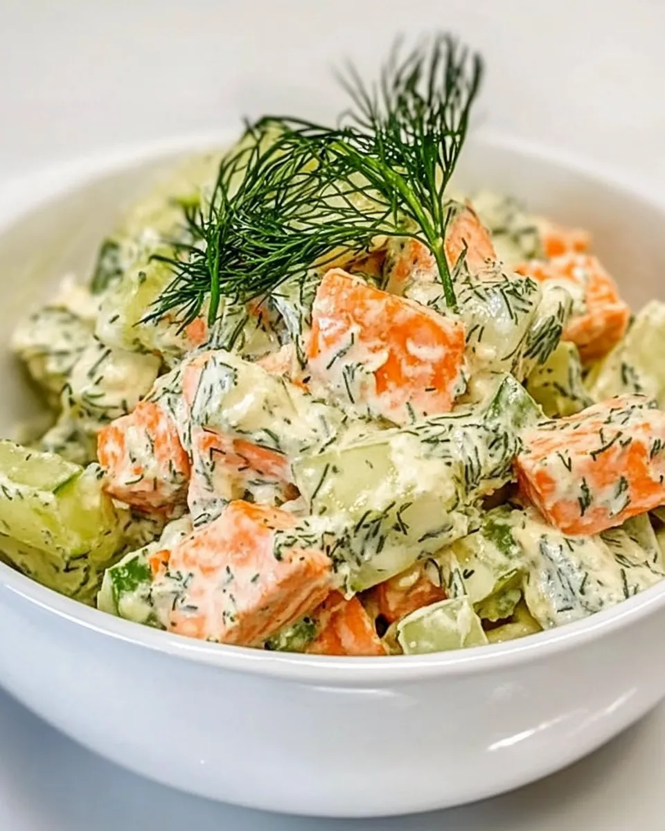 Classic Salmon Salad with Dill image