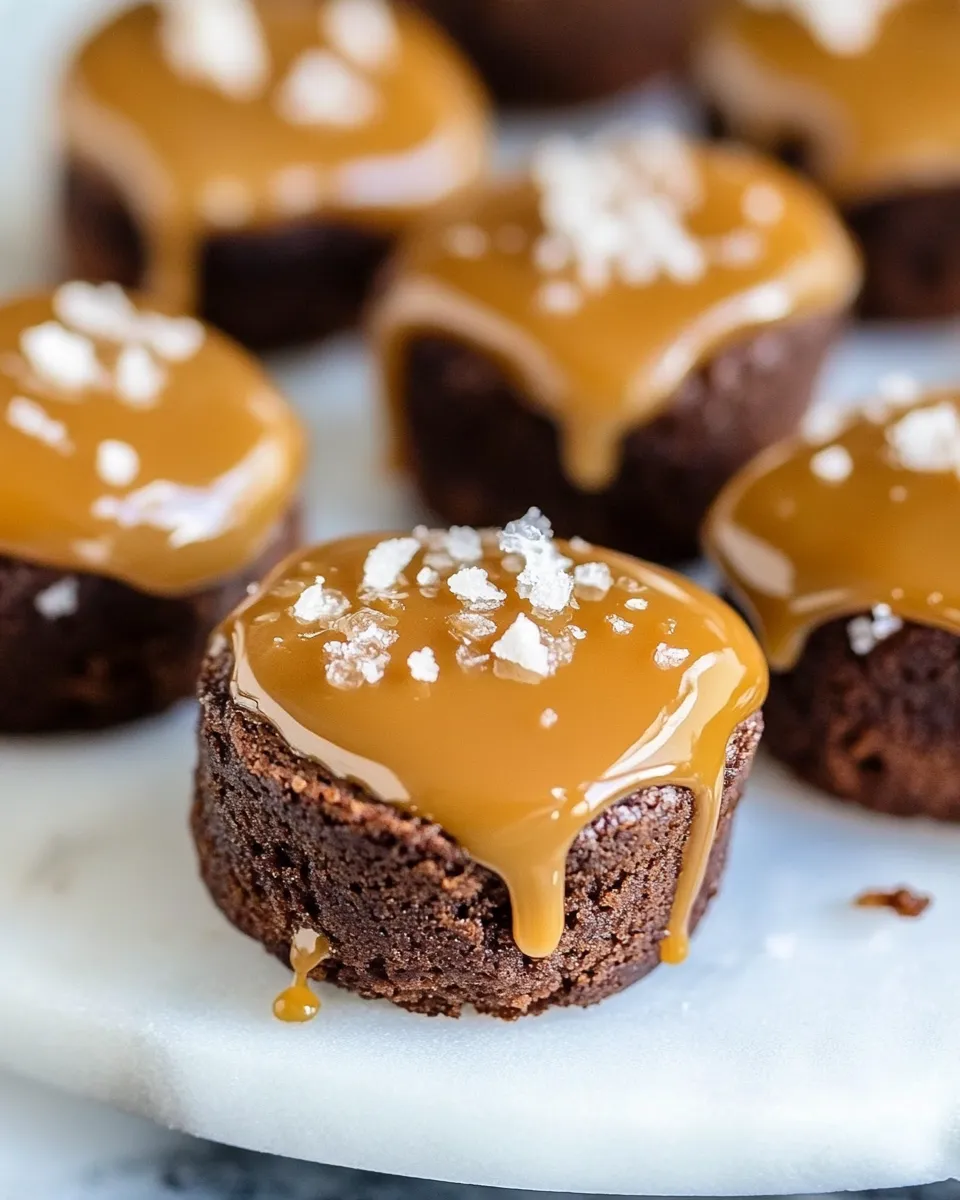 Delicious Salted Caramel Brownie Bites picture