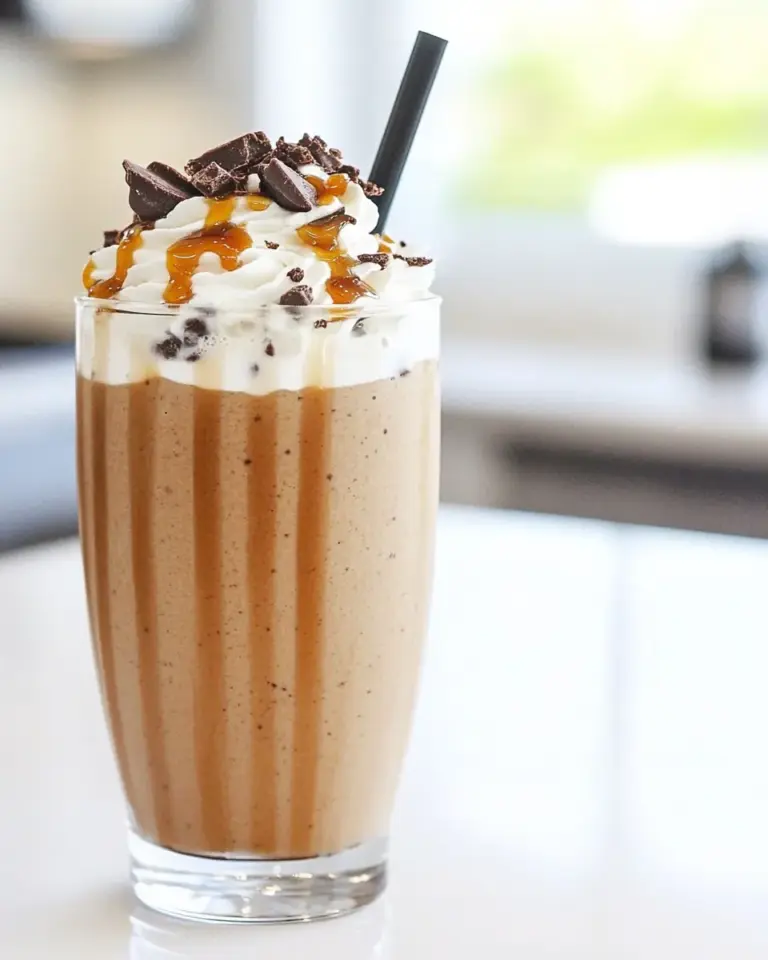 Homemade Salted Caramel Brownie Milkshake photo