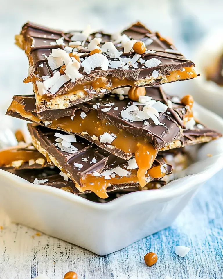 Homemade Salted Caramel Chocolate Coconut Bark photo