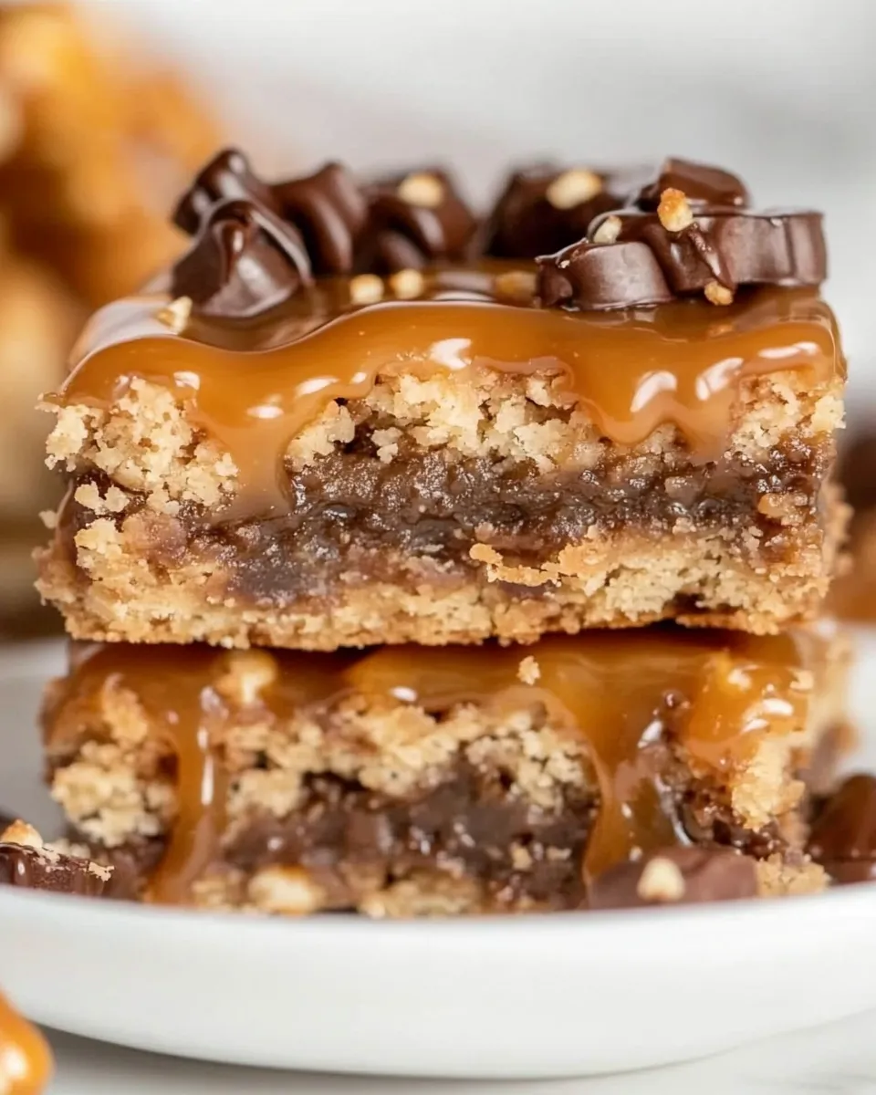Delicious Salted Caramel Pretzel Blondies recipe image