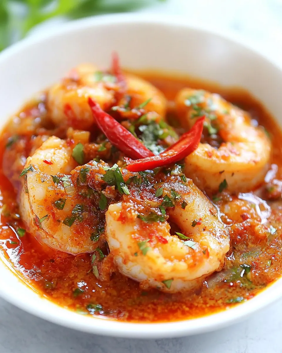 Easy Sambal Udang food shot