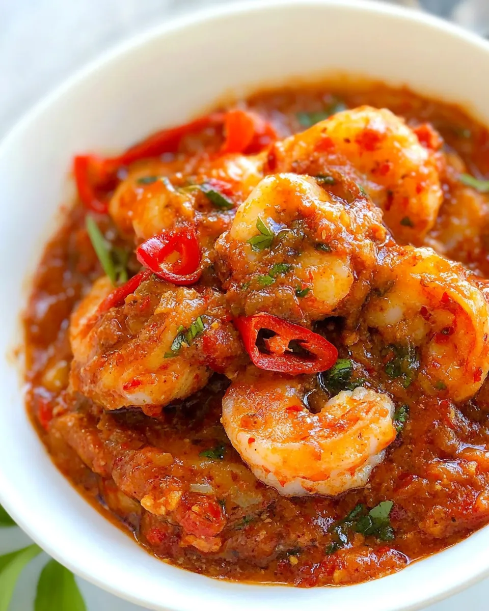 Delicious Sambal Udang plate image