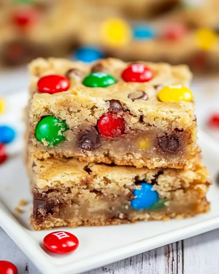 Homemade Samoa M&M Blondies photo