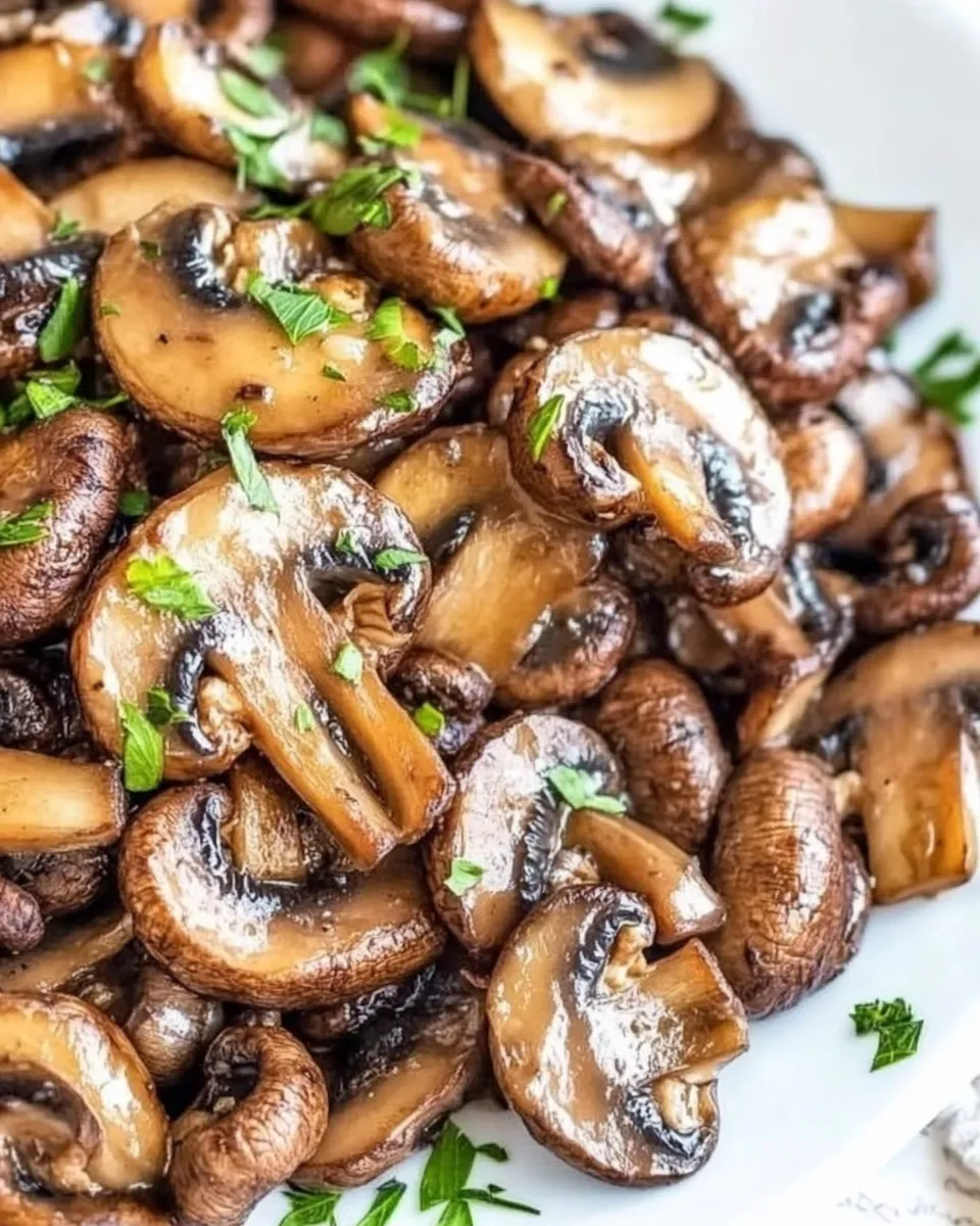 Easy Sauted Mushrooms with Garlic Butter recipe photo