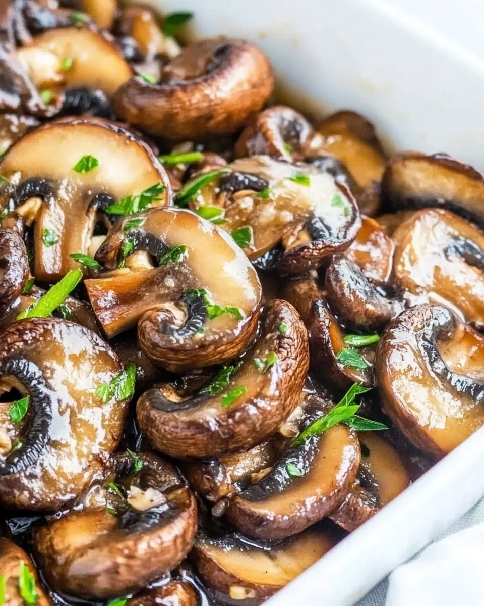 Delicious Sauted Mushrooms with Garlic Butter shot