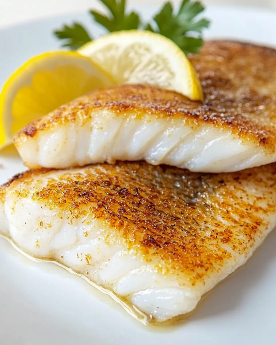 Classic Savory Lemon White Fish Fillet Recipe image