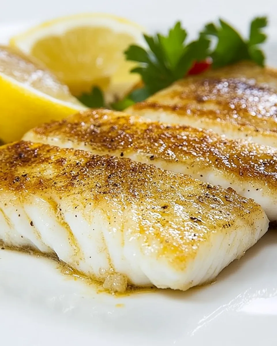 Delicious Savory Lemon White Fish Fillet Recipe dish photo