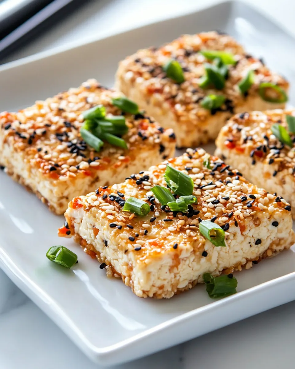 Easy Sesame Crusted Tofu dish photo