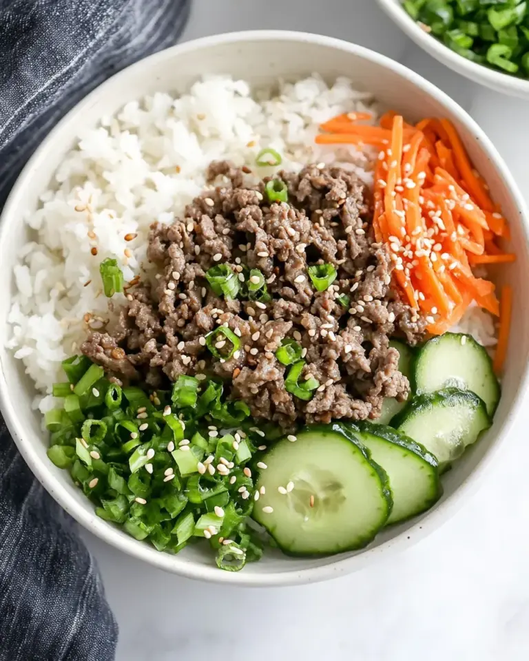 Homemade Sesame Soy Beef Bowls. recipe photo