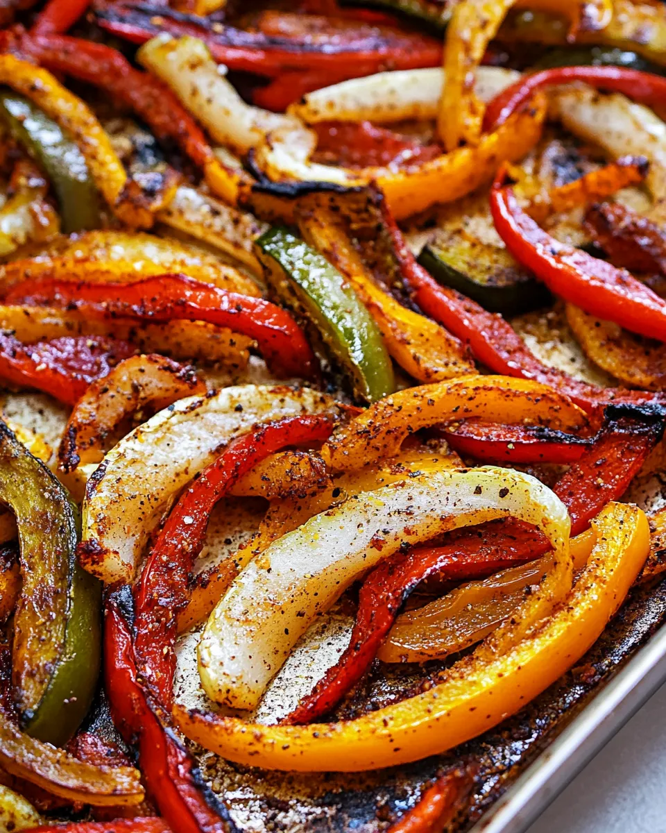 Easy Sheet Pan Fajita Veggies (Flavorful & EASY!) dish photo