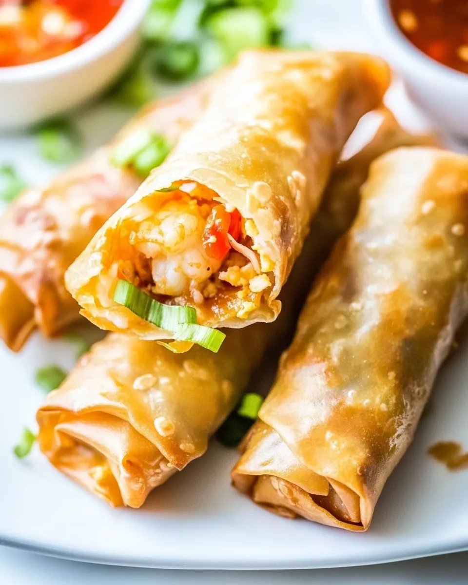 Homemade Shrimp Egg Rolls (Air Fryer or Baked) photo
