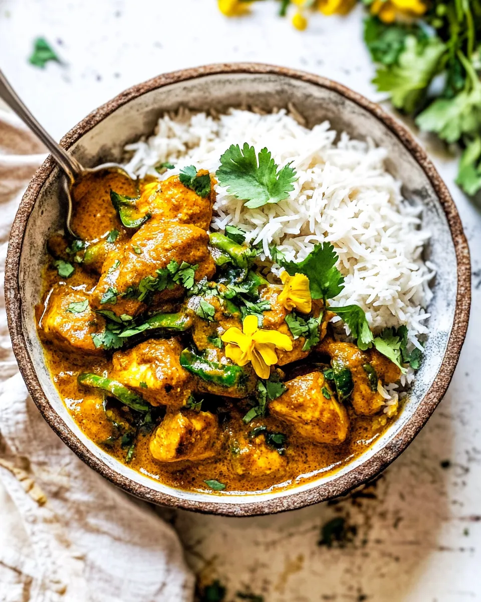Classic Simple Coconut Chicken Curry. dish photo