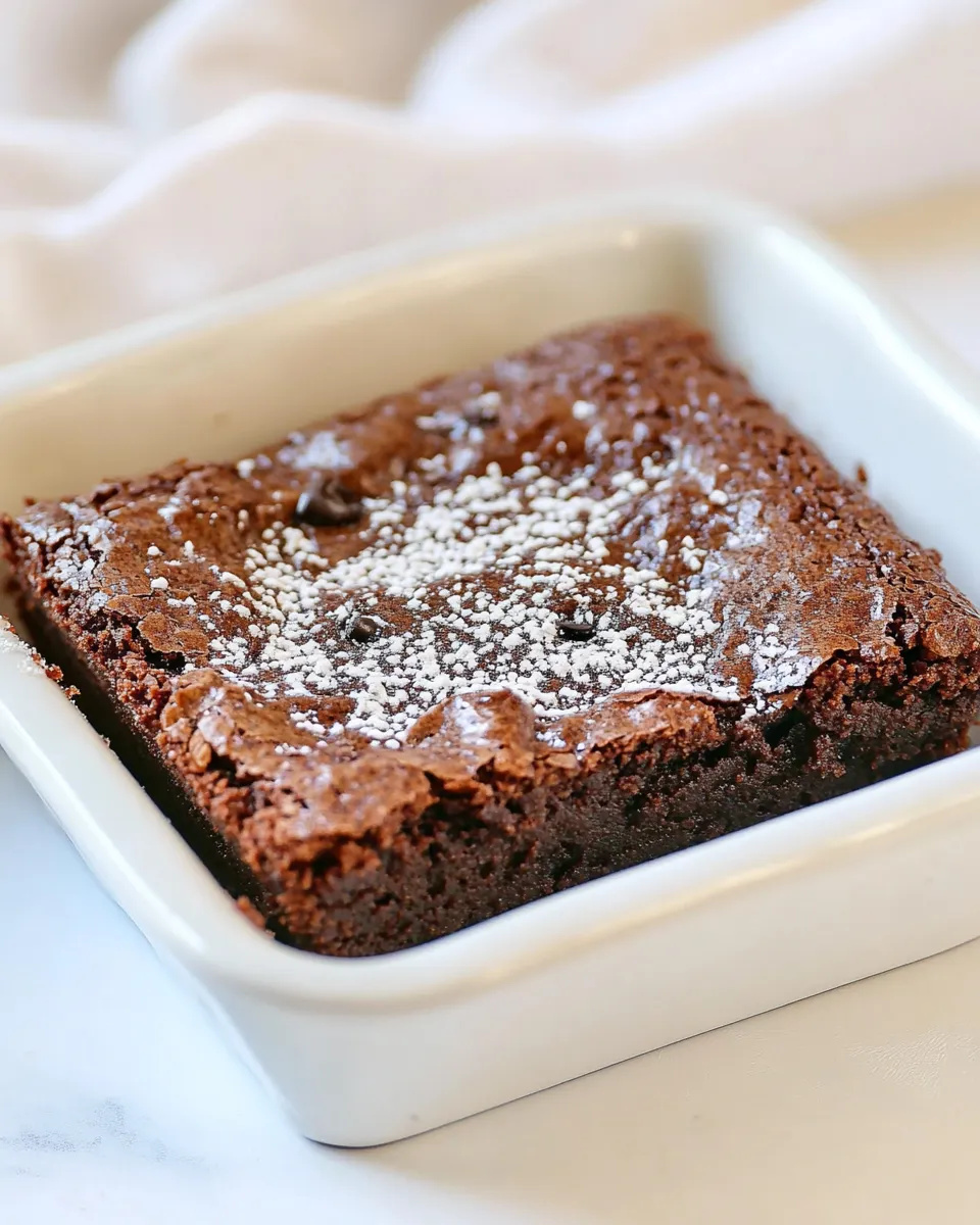 Delicious Single Serve Brownie food shot