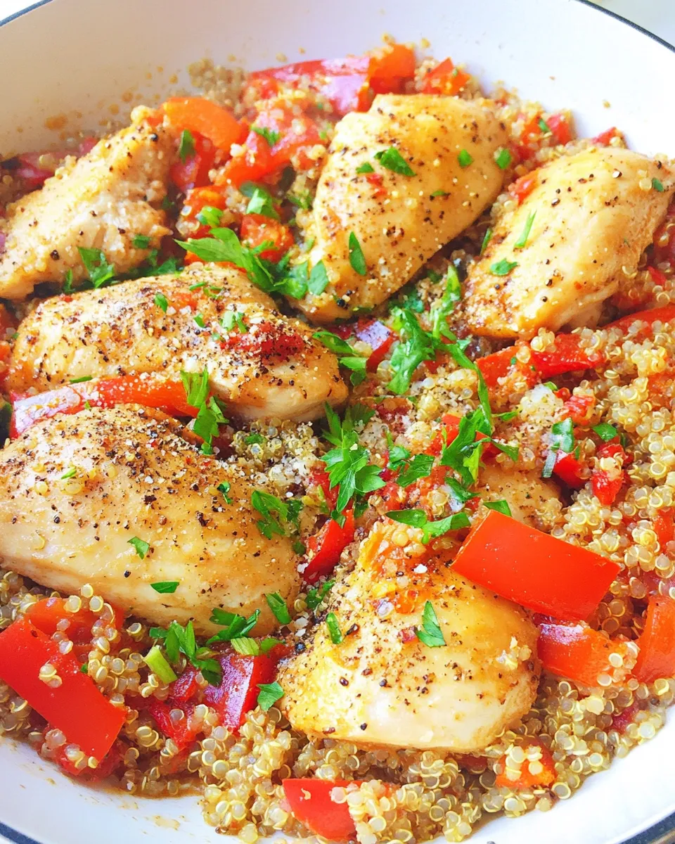 Delicious Skillet Chicken & Quinoa Supper dish photo