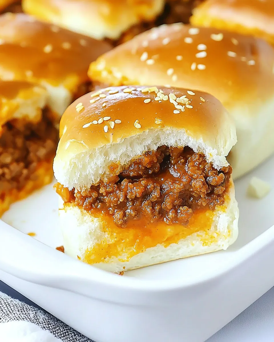 Easy Sloppy Joe Sliders food shot