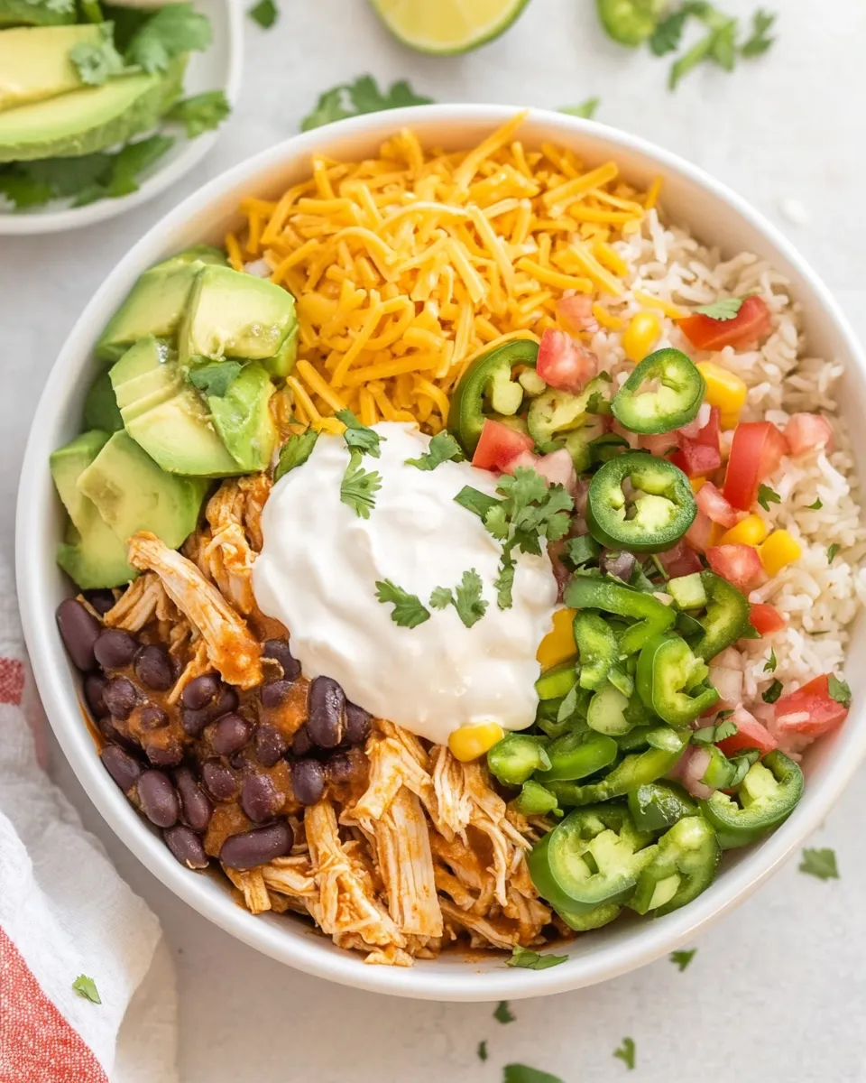 Classic Slow Cooker Chicken Burrito Bowl Recipe image