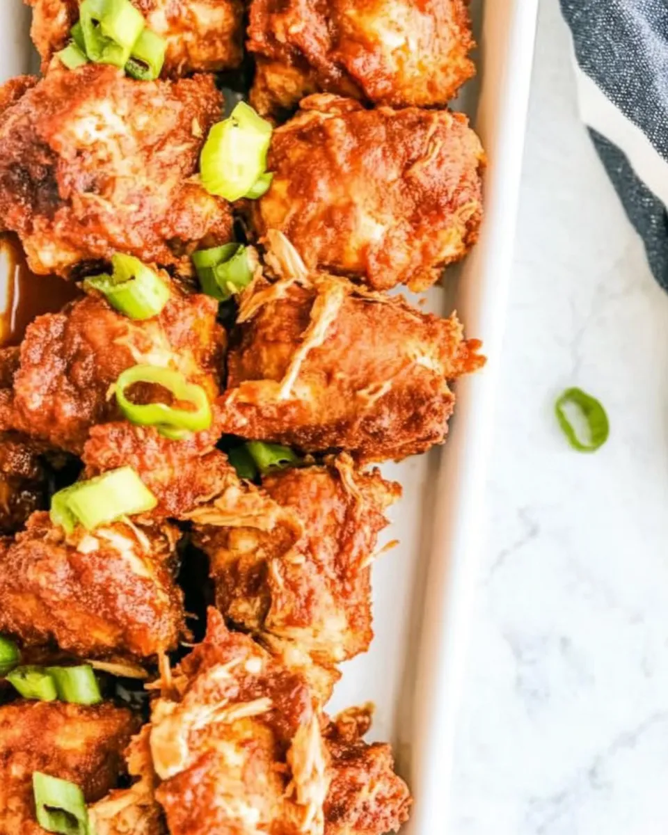 Delicious Slow Cooker Nashville Hot Chicken food shot