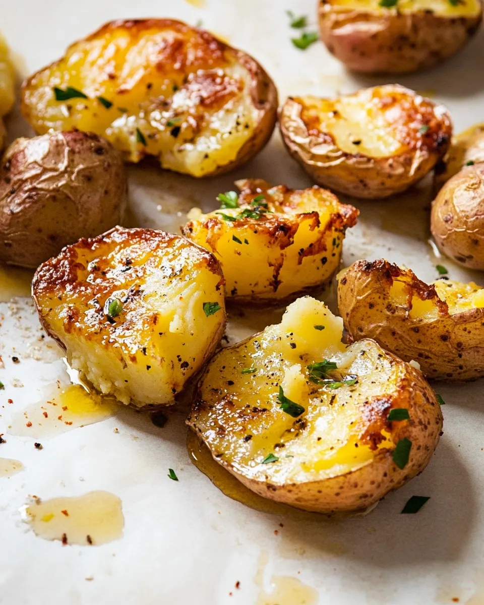 Homemade Smashed Red Potatoes Recipe photo