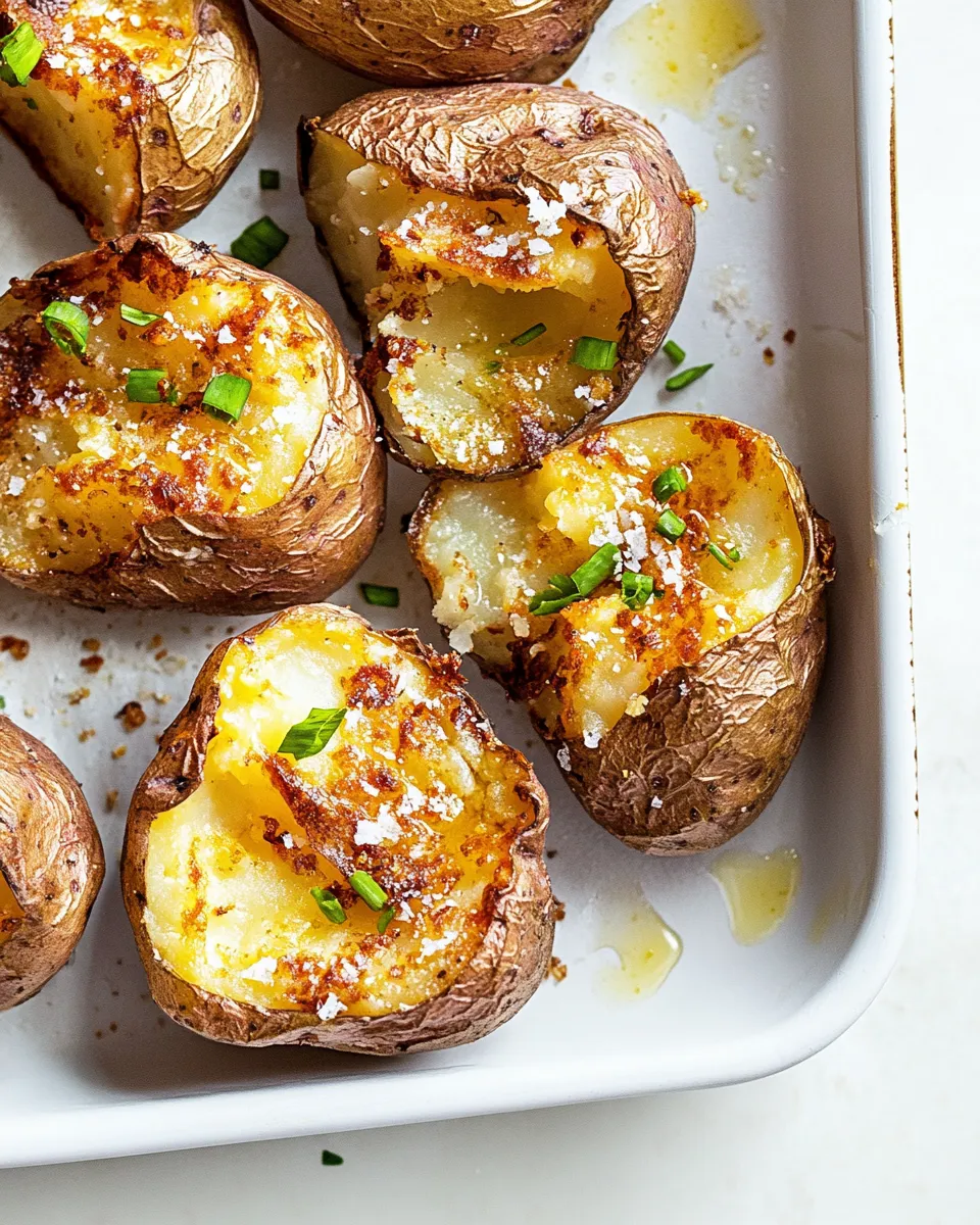 Delicious Smashed Red Potatoes Recipe dish photo