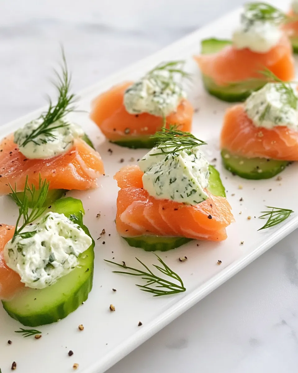 Easy Smoked Salmon Appetizer food shot
