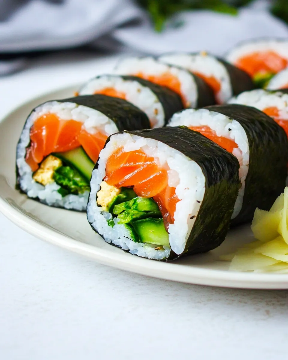 Delicious Smoked Salmon Kimbap picture